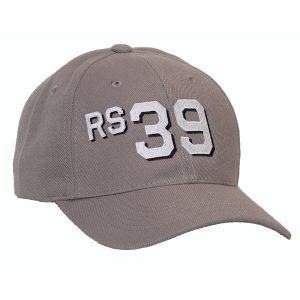 Grey will 6-panel cap with RS39 hull number style