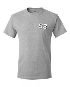 Ash colored t-shirt customized for USS Missouri, USS Cowpens and USS Kitty Hawk